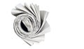 Rolled newspaper, Royalty Free Stock Photo
