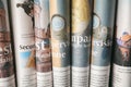 Rolled newspapers, closeup Royalty Free Stock Photo