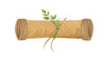 Rolled Parchment Scroll with Twine, vector design Generative AI Royalty Free Stock Photo
