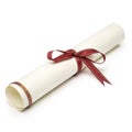 Rolled Scroll with Ribbon
