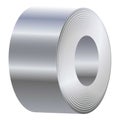 Rolled steel icon, cartoon style