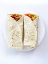 Rolled tortillas Royalty Free Stock Photo