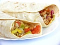 Rolled tortillas details Royalty Free Stock Photo