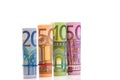 Rolled up Euro bills Royalty Free Stock Photo