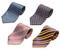 Rolled up neck ties Royalty Free Stock Photo