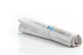 Rolled up newspaper 2 Royalty Free Stock Photo