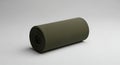 Rolled-up Olive Green Fabric on White Abstract Texture, Background Royalty Free Stock Photo