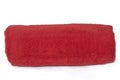 Rolled Up Single Red Towel