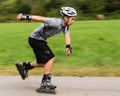 Roller blading Royalty Free Stock Photo