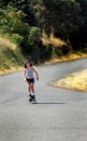 Roller Blading in the Country Royalty Free Stock Photo