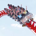 Roller coaster ride Royalty Free Stock Photo