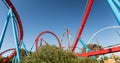 Roller Coaster in Amusement Entartainment Theme Park