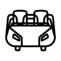 Roller Coaster Cart Icon Royalty Free Stock Photo