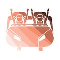 Roller coaster cart icon Royalty Free Stock Photo