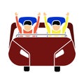 Roller Coaster Cart Icon Royalty Free Stock Photo