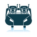 Roller Coaster Cart Icon Royalty Free Stock Photo