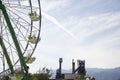 Roller coaster in Fundidora Park in Monterrey Royalty Free Stock Photo