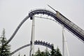 Roller coaster loop design ride at Universal Studios Japan in Osaka, Japan Royalty Free Stock Photo