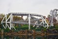 Roller coaster loop design ride at Universal Studios Japan in Osaka, Japan Royalty Free Stock Photo