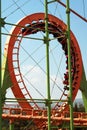 Roller coaster at Mtatsminda Park in Tbilisi, Georgia Royalty Free Stock Photo