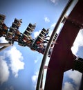 Roller Coaster - Nemesis Inferno Royalty Free Stock Photo