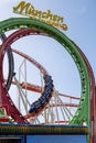 Roller coaster at Oktoberfest in Munich Royalty Free Stock Photo