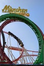 Roller coaster at Oktoberfest in Munich Royalty Free Stock Photo