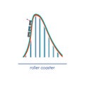 Roller coaster2 Royalty Free Stock Photo