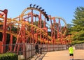 Roller Coaster Six Flags Amusement Park Royalty Free Stock Photo