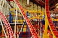 Roller coaster tracks in west edmonton mall Royalty Free Stock Photo