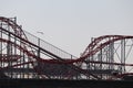 Roller coaster on Weston-super-Mare beach Royalty Free Stock Photo