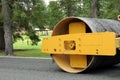 Roller/Compactor at work Royalty Free Stock Photo