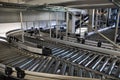 Roller conveyor in an automated warehouse