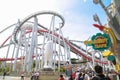 Roller coster at Universal Studios Singapore Royalty Free Stock Photo