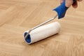 Roller for floor varnish Royalty Free Stock Photo