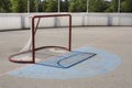 Roller Hockey Net Royalty Free Stock Photo