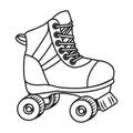 Roller skate cartoon