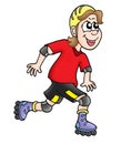 Roller skater Royalty Free Stock Photo