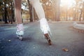 Roller skating Royalty Free Stock Photo