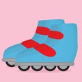 roller skating shoes. Vector illustration decorative design Royalty Free Stock Photo