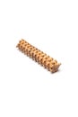 Roller with spikes massage wooden. Massager for the body.