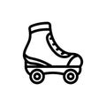 Rollerblade icon. Roller skates symbol for relaxing. Roller skates icon design Suitable for website, mobile app and freelancer
