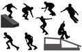 Rollerblade silhouettes