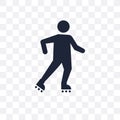 Rollerblade transparent icon. Rollerblade symbol design from Act