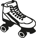Rollerblades outline Royalty Free Stock Photo