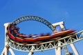 Rollercoaster action Royalty Free Stock Photo