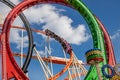 Rollercoaster OLYMPIA LOOPING on the oktoberfest in munich with