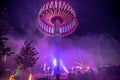 Rollercoaster rides at an amusement park in south carolina