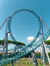 Rollercoaster roller coaster loop track Royalty Free Stock Photo