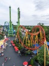 Rollercoasters at Six Flags New England Theme Park